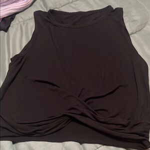 Women's Black Sleeveless Top